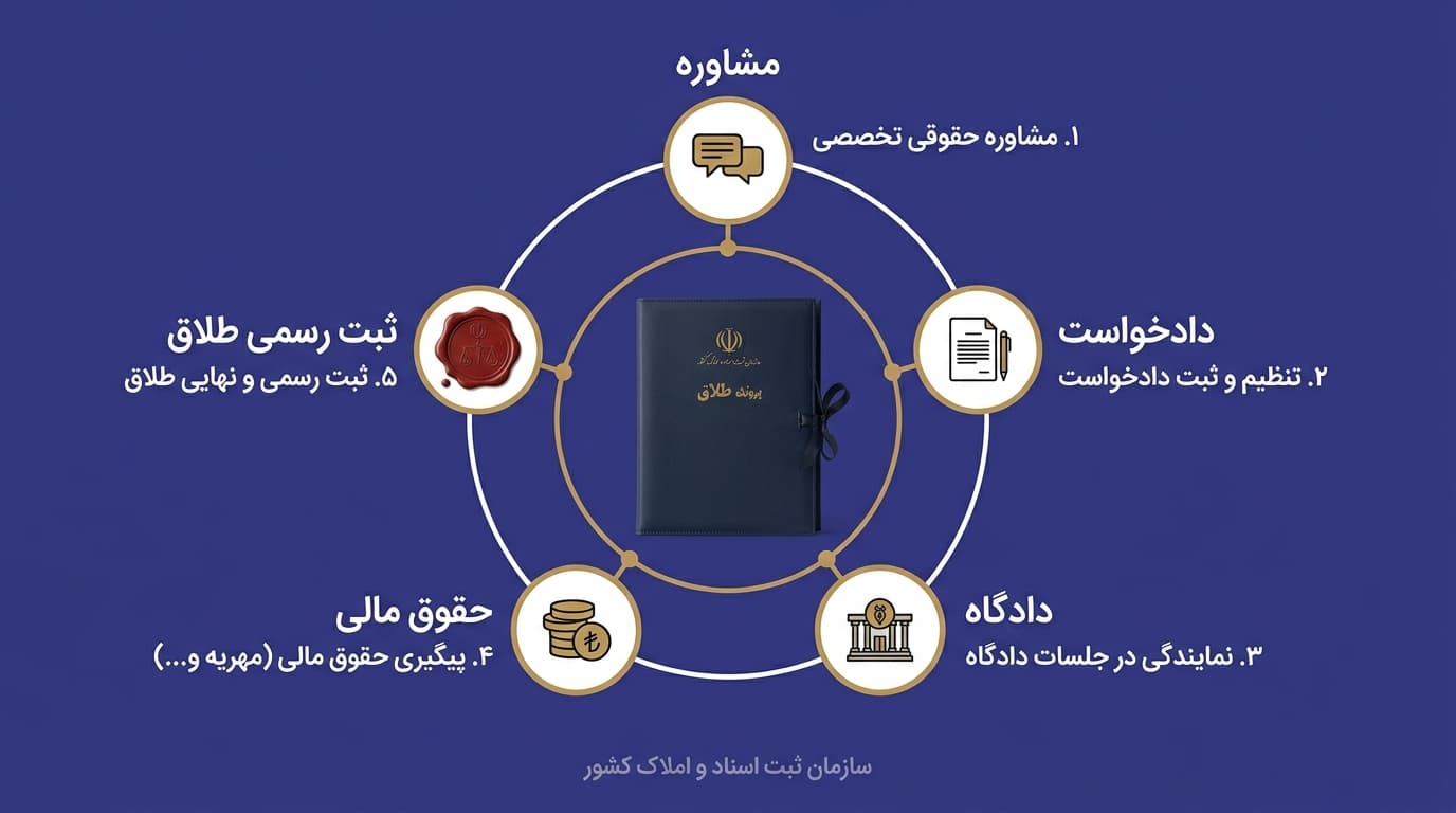 خدماتی که وکیل طلاق ارائه میدهد