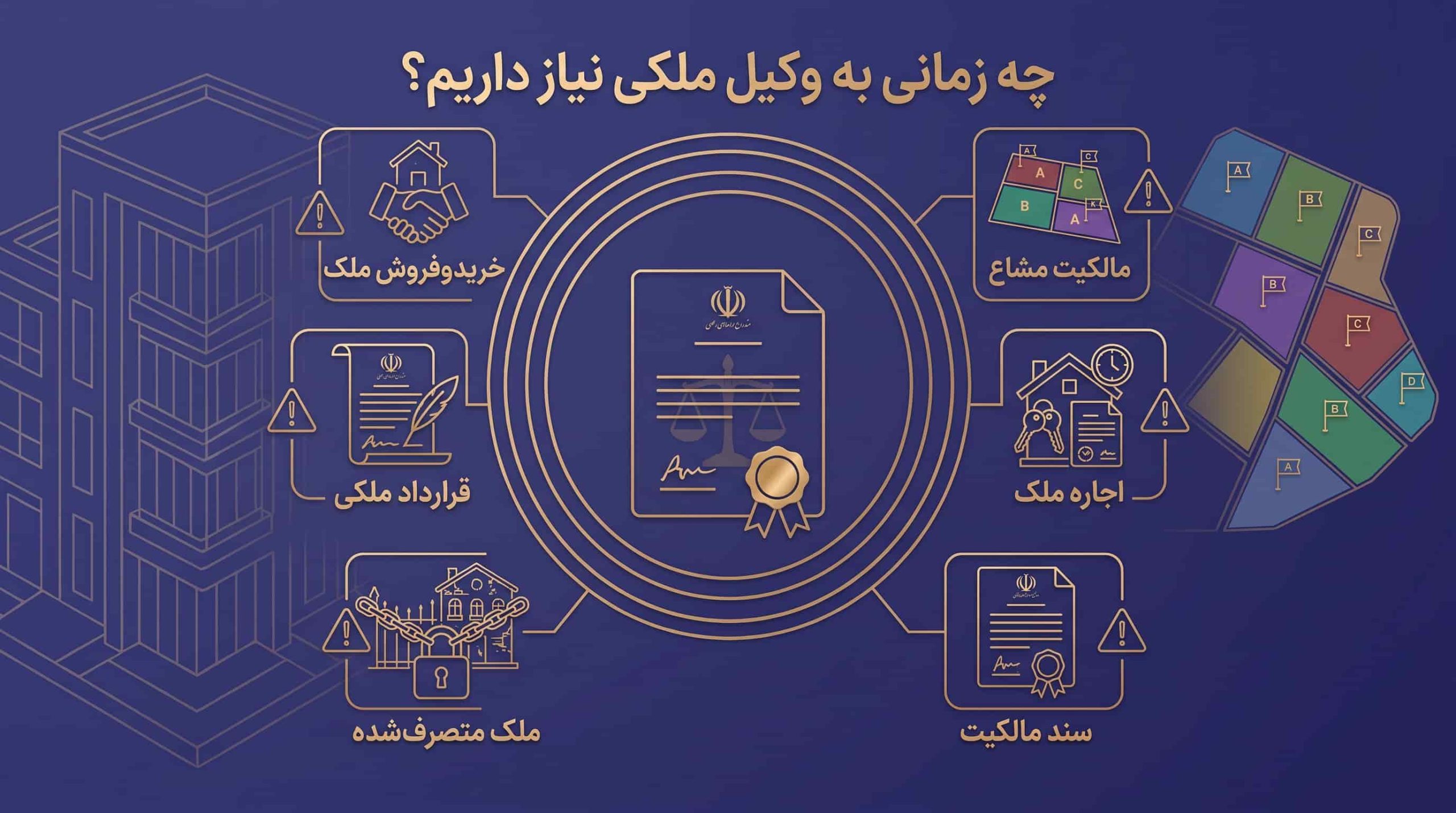 چه زمانی به وکیل ملکی نیاز داریم